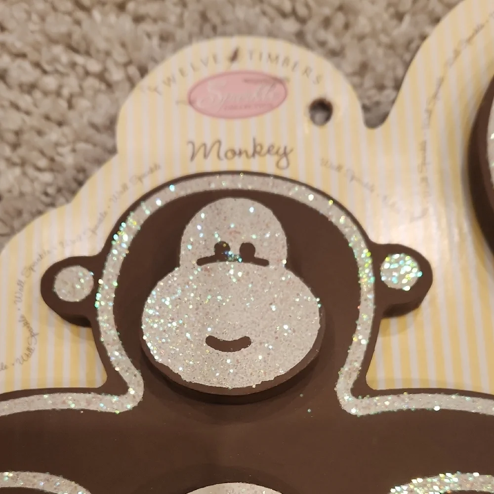 Twelve Timbers Sparkle Monkey Wall Decor